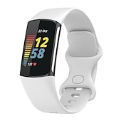 お買い得  Fitbitウォッチバンド-時計バンド のために Fitbit Charge 5 シリコーン 置換 ストラップ ソフト 高通気性 リストバンド