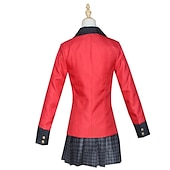 abordables Costumes de manga-Gambling School Écolières Yumeko Jabami Uniforme JK Manga Hauts / bas de cosplay Uniforme d&#039;Ecolier / Ecolière Cravate Manteau Chemisier Pour Femmes Perruques pour Femmes Noires perruques pour femmes