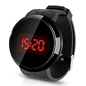 abordables MONTRE NUMÉRIQUE-Montre Montre Digitale pour Femme Hommes enfants Digitale Numérique Digitale Numérique Sportif basique Décontractées Imperméable Lampe LED Alliage Silicone