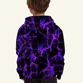 economico Visione 3D e Geometria del Ragazzo-Boys 3D Optical Illusion Hoodie Long Sleeve 3D Print Spring Fall Active Basic Kids 2-8 Years Outdoor Daily