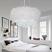 levne Lustry-40/50 cm jedinečné závěsné světlo LED design lustr kovové peří galvanicky moderní moderní 220-240v
