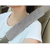 cheap Car Seat Covers-Soft for a More Comfortable Driving Compatible Seat Belt seat belt White  Black  Purple Wistiti Common For  Universal