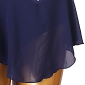 economico Abiti da Pattinaggio Artistico-Vestito da pattinaggio artistico Per donna Da ragazza Pattinaggio sul ghiaccio Vestiti Completi Bianco Blu marino scuro Rosso Floreale Scollatura posteriore Retato Elastene Elevata elasticità