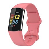 お買い得  Fitbitウォッチバンド-時計バンド のために Fitbit Charge 5 シリコーン 置換 ストラップ ソフト 高通気性 リストバンド