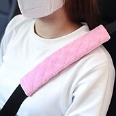 cheap Car Seat Covers-Soft for a More Comfortable Driving Compatible Seat Belt seat belt White  Black  Purple Wistiti Common For  Universal