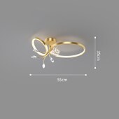 olcso Süllyesztett és félig süllyesztett lámpák-50 cm -es egyedi kialakítású süllyesztett függeszték&amp;amp;nbsp; könnyű réz sárgaréz északi stílus 220-240v