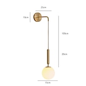baratos Candeeiros de Parede de interior-Lightinthebox fosco led estilo nórdico lâmpadas de parede arandelas led luzes de parede sala de estar sala de jantar luz de parede de ferro 110-240 v