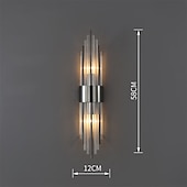 Χαμηλού Κόστους Εσωτερικά Επιτοίχια Φωτιστικά-Φωτιστικό τοίχου εσωτερικού χώρου 58cm led φως πολυτελείας κρυστάλλινο σχέδιο μεταμοντέρνα σκανδιναβικού στυλ φωτιστικά τοίχου σαλόνι καταστήματα / καφετέριες κρυστάλλινο φωτιστικό τοίχου 220-240v