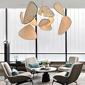 abordables Luces colgantes-60/80/100 cm sputnik design lámpara colgante led metal estilo vintage sputnik acabados pintados vintage country 220-240v