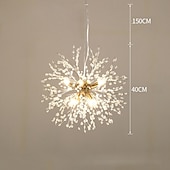 Χαμηλού Κόστους Σχέδιο Sputnik-40/50/55/60 εκ. led μενταγιόν φωτιστικό σπούτνικ σχέδιο υδρόγειο μεταλλικό μοντέρνο στυλ υδρόγειο floral στυλ επιμεταλλωμένο καλλιτεχνικό μοντέρνο 220-240v