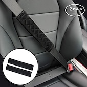 cheap Car Seat Covers-Soft for a More Comfortable Driving Compatible Seat Belt seat belt White  Black  Purple Wistiti Common For  Universal