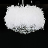 levne Lustry-40/50 cm jedinečné závěsné světlo LED design lustr kovové peří galvanicky moderní moderní 220-240v
