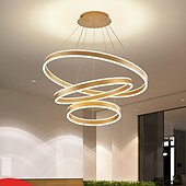 cheap Pendant Lights-60 cm Pendant Lantern Design Pendant Light LED Aluminum Brushed Modern 220-240V