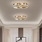 baratos Luzes de teto e ventiladores-Lanterna de 52 cm com design embutido no teto e acabamentos em aço inoxidável pintados galvanizados led 220-240v