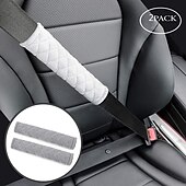 cheap Car Seat Covers-Soft for a More Comfortable Driving Compatible Seat Belt seat belt White  Black  Purple Wistiti Common For  Universal