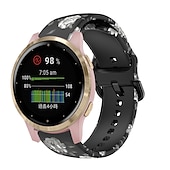 お買い得  ガーミン時計バンド-時計バンド のために ガーミン Forerunner 265S 255S Venu 3S 2S Vivoactive 4S 3S 2S Vivomove 3S 18mm シリコーン 置換 ストラップ 18mm スポーツバンド リストバンド