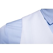 olcso Gilets-Férfi Prsluk Mellény Esküvő Munka Utca Üzleti Elegáns Üzlet Ősz Zseb Poliészter Légáteresztő Tömör szín Dupla soros V-alakú Normál Fekete Fehér Bor Sötétkék Mellény