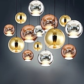 economico Luci Isola cucina-lampada a sospensione led design cluster / design singolo moderno / stile nordico per soggiorno / camera da letto / sala da pranzo vetro 110-240 v oro