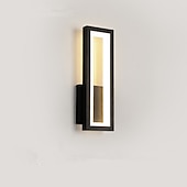baratos Candeeiros de Parede de interior-lightinthebox 1-luz 32cm criativo led luzes de parede design retangular luzes de parede moderna sala de estar escritório alumínio parede luz ip65 220-240v 16 w