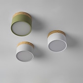 abordables Plafonniers et ventilateurs-Plafonniers à encastrer de conception unique de 9 cm en aluminium led style nordique 220-240v