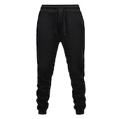 abordables Pantalones de deporte-Hombre Pantalones de Deporte Persona que practica jogging Pantalones de invierno Pantalones Pantalones casuales Bolsillo Correa Cintura elástica Color sólido Comodidad Templado Longitud total Deporte