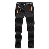 abordables Fondos-pantalones forrados de vellón para mujer pantalones impermeables para caminar pantalones pantalones softshell patchwork invierno al aire libre a prueba de viento cálidos y transpirables fondos ligeros verde militar naranja caza pesca acampar esquiar