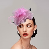cheap Fascinators-Feather / Net Headbands / Fascinators Kentucky Derby Hat with 1 Piece Wedding / Party / Evening / Tea Party Headpiece