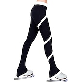 abordables Pantalons et Leggings de Patinage Artistique-Pantalons de Patinage Artistique Femme Fille Patinage Collants Legging Rose foncé Blanche Rose Polaire Spandex Haute élasticité Entraînement Compétition Tenue de Patinage Chaud Patinage sur glace
