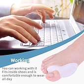 abordables Correcteurs d&#039;oignon-orteil unisexe hallux valgus attelle d&#039;oignon en silicone correcteur de pouce séparateur d&#039;orteil flexion des orteils soulagement de la douleur pédicure pieds outil de soins orthosi en silicone