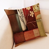 cheap Geometric Style-Vintage Geometric Decorative Toss Pillows Cover 4PCS Soft Square Cushion Case Pillowcase for Bedroom Livingroom Sofa Couch Chair