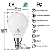 billige Globepærer med LED-10stk 6w led globe lyspære 600lm e14 g45 20 led perler smd 2835 60w halogen tilsvarende varm kald hvit 110-240v