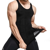 economico Maglie da uomo-Per uomo Gilet d&#039;allenamento Gilet snellente da allenamento a maglia calda Modellatore del corpo Controllo addominale Perdita di peso Allenamento addominali Per Allenamento in Palestra Allenamento