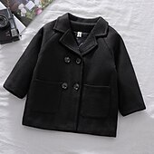 billige Yttertøy-Gutt 3D Vinterjakke for barn عادي Stripet Jakke Langermet Vår Høst Aktiv Polyester Barn 3-8 år Normal