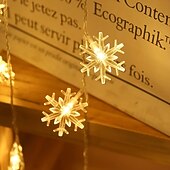 abordables Lumières de Noël-Guirlande lumineuse élégante pour réception de mariage, alimentée par piles AA, étoiles sphériques à LED, étanche, éclairage extérieur/intérieur, éclairage chaleureux pour la décoration du nouvel an