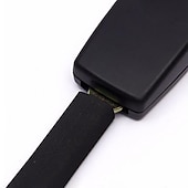 abordables Fundas de asiento para coche-2 piezas de extensión de cinturón de seguridad automático para automóvil, hebilla de extensión, clip de seguridad de 25 cm * 5 cm, cinturón de seguridad universal, clip de seguridad de modelado interi