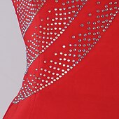 abordables Tenues de danse latine-Danse latine Robe Cristaux / Stras Femme Utilisation Sans Manches Spandex