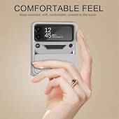 Χαμηλού Κόστους Samsung Θήκη-τηλέφωνο tok Για Samsung Galaxy Z Flip 7 Z Flip 5 Z Flip 4 Z Flip 3 Υψηλής Αντοχής Βάση δαχτυλιδιών Προστασία από τη σκόνη Ανθεκτική σε πτώσεις Μονόχρωμο TPU