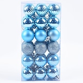 36pcs Christmas Baubles Ball Ornaments Xmas Decoration, 4cm Small Hanging Balls for Christmas Tree, Holiday, Party and Gift cheap Ornaments-36pcs Christmas Baubles Ball Ornaments Xmas Decoration, 4cm Small Hanging Balls for Christmas Tree, Holiday, Party and Gift