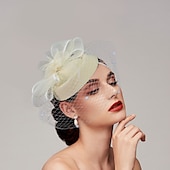 economico Fascinator-Piume  Fascinatori in rete  Cappelli  Copricapo con piuma  Cappello  Fiore 1 PC Matrimonio  Corsa di cavalli  Giorno delle donne Copricapo Abito da impressionare Abito da gara 2025