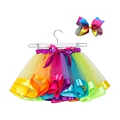 preiswerte Kindertanzkleidung-Tanzkleidung für Kinder Tutu Kleid Kopfbedeckung Farbaufsatz Tüll Pailletten Mädchen Leistung Normal Tüll Polyester