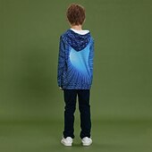 preiswerte Jungen 3D Vision &amp; Geometrie-Jungen 3D 3D-Druck Kapuzenshirt Langarm 3D-Druck Frühling Herbst Aktiv kinderkleidung 3-12 Jahre Täglich