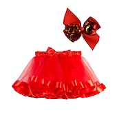 preiswerte Kindertanzkleidung-Tanzkleidung für Kinder Tutu Kleid Kopfbedeckung Farbaufsatz Tüll Pailletten Mädchen Leistung Normal Tüll Polyester