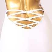 levne soutěžní šaty-Latinské tance Šaty Třásně Dámské Výkon Bez rukávů Spandex