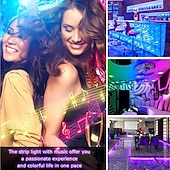 preiswerte Neon-LED-Beleuchtung-3~10m 9.8~32.8ft dc12v rgb wasserdichte led flexible neonseil streifen licht app musiksynchronisation funktioniert mit alexa google assistant für partydekoration