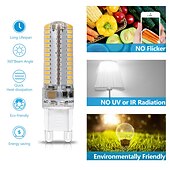 olcso Kéttűs LED-es izzók-10db 5w e14 g4 g9 bi pin led fekvő villanykörte 104leds smd 3014 500lm 50w halogén megfelelő otthoni világításhoz ac110v ac220v
