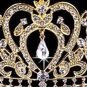 olcso Fejpántok és koronák-Gyerekek Lány Hajdísz Aktív Édes Esküvő Születésnap Egyszínű Fehér Arany