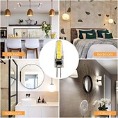 voordelige Ledlampen met twee pinnen-10st g4 led lamp niet-dimbare ac220v g4 bi-pin gloeilamp 1.5w (20w halogeenlamp vervanging) warm wit en wit twee kleurtemperatuur