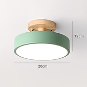 halpa Pinta-asennettavat ja puoliksi pinta-asennettavat-20 cm kattovalaisimet geometriset muodot uppoasennettavat valot metalli maalatut viimeistelyt led moderni 220-240v