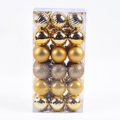 36pcs Christmas Baubles Ball Ornaments Xmas Decoration, 4cm Small Hanging Balls for Christmas Tree, Holiday, Party and Gift cheap Ornaments-36pcs Christmas Baubles Ball Ornaments Xmas Decoration, 4cm Small Hanging Balls for Christmas Tree, Holiday, Party and Gift