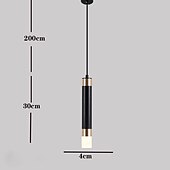 preiswerte Pendelleuchte-1-flammig 4 cm minimalistisches design pendelleuchte led moderne metall lackierte oberflächen büro Esszimmer schlafzimmer pendelleuchte 110-120v 220-240v